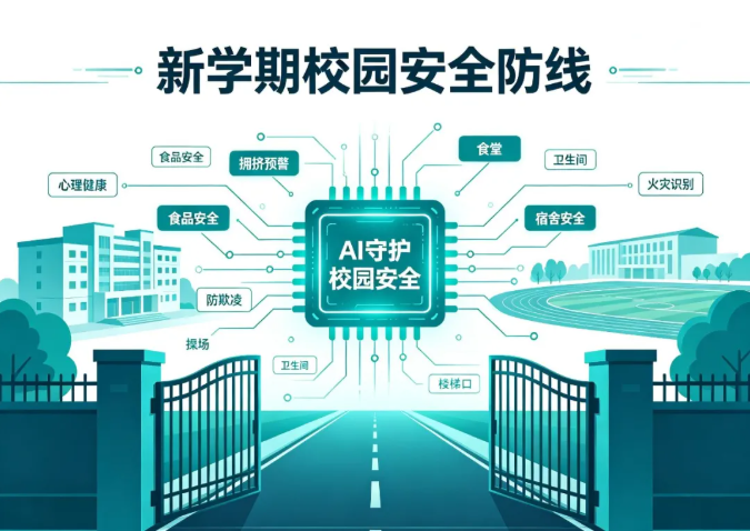 开学季校园安全大考|AI智能防控落实教育部秋季校园安全新规